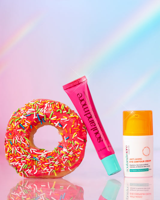 Under eye + free lip balm