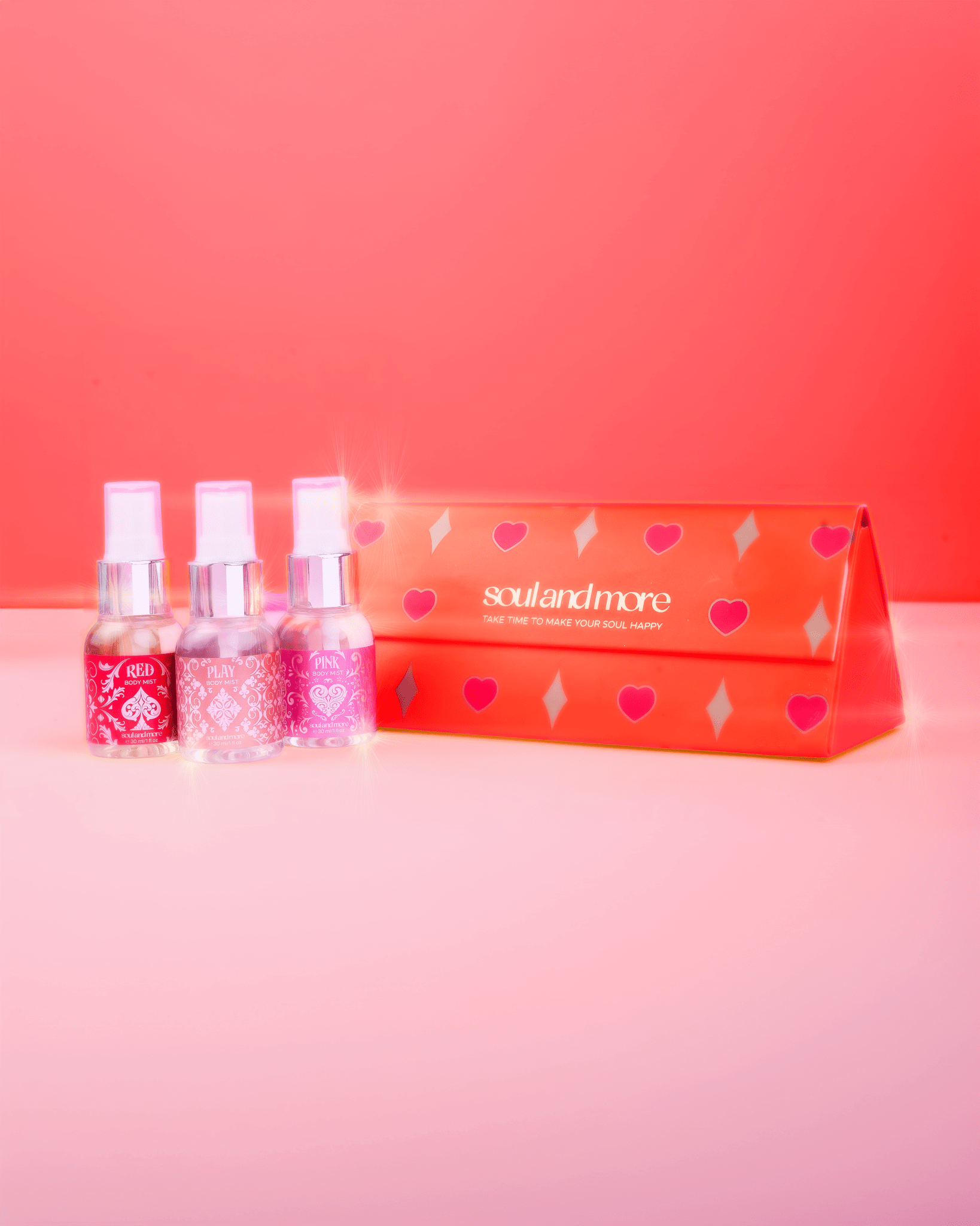 Pink, Red , play minis - soulandmore