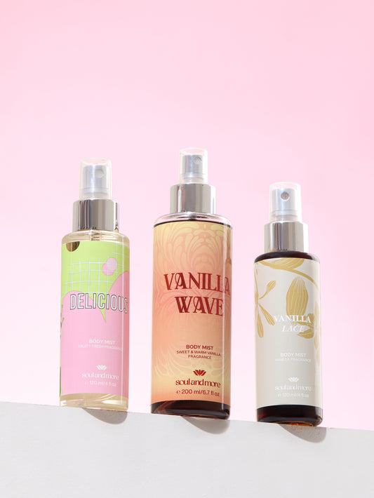 3 Best seller Splashes (Delicious/Vanilla wave / Vanilla lace)