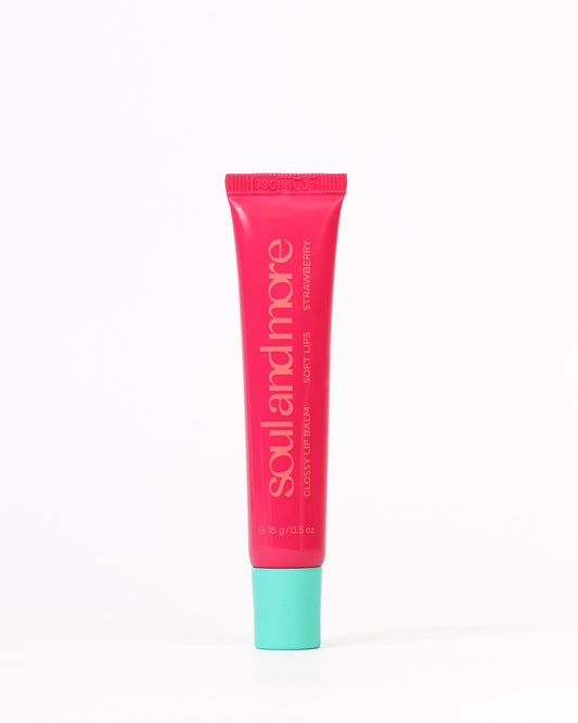 Glossy Lip Balm, Strawberry - soulandmore