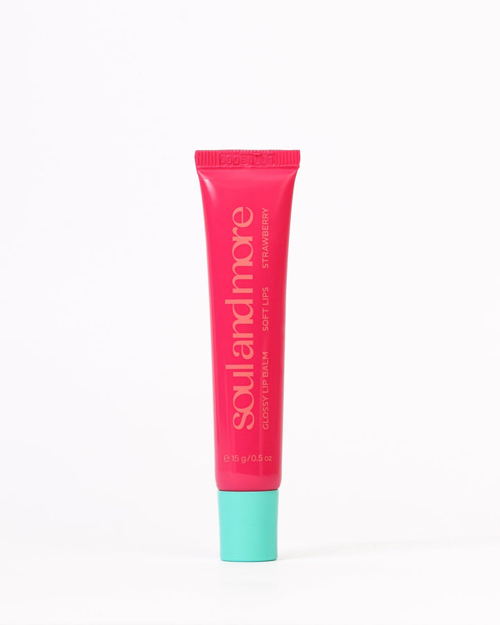 Glossy Lip Balm, Strawberry - soulandmore